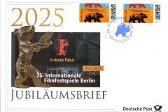 Jubiläumsbrief "75. Internationale Filmfestspiele Berlin" 