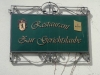 Schild -Restaurant zur Gerichtslaube mit Berliner Bär © Christa Junge