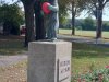 Berliner Bär von Hildebert Kliem mit einem Luftballon vom Tag des offenen Denkmals © Frau Wiesen
